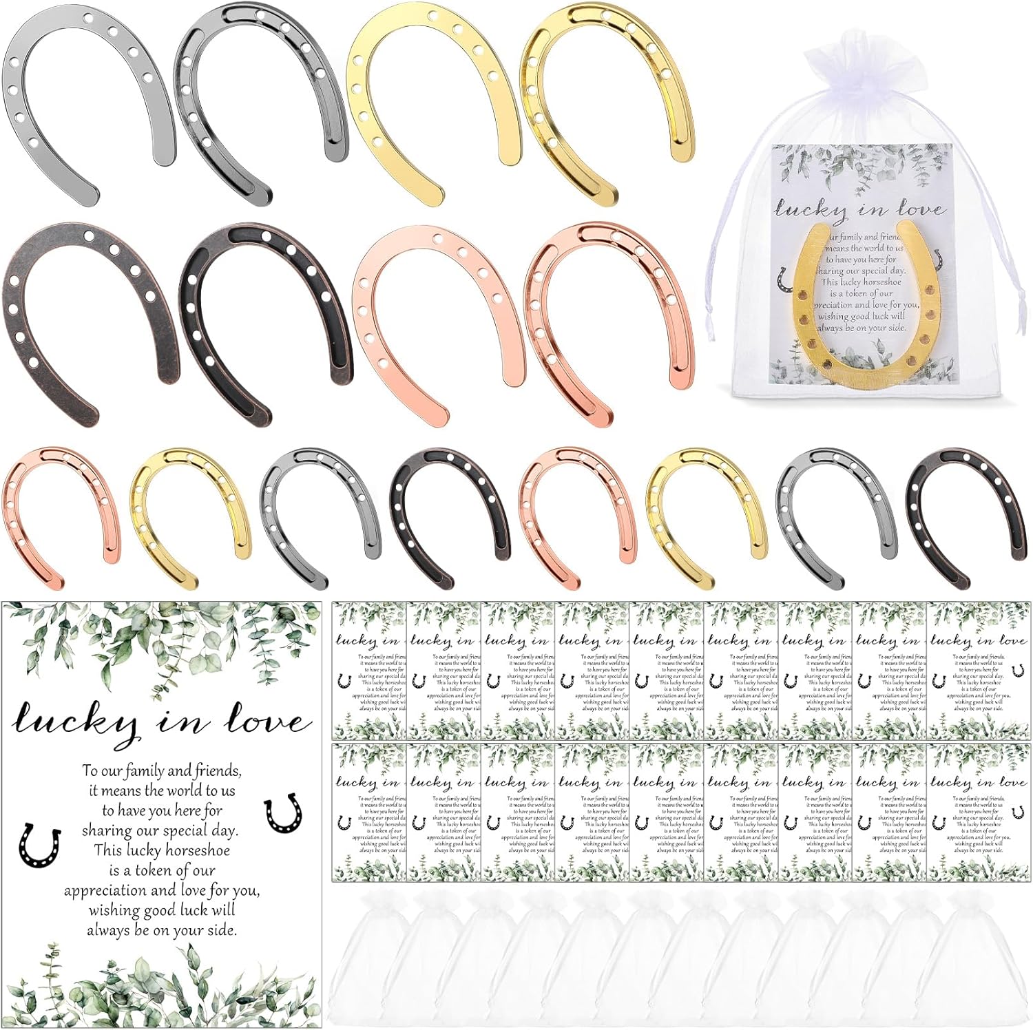 50 Sets Vintage Horseshoes Decorations Horseshoe Party