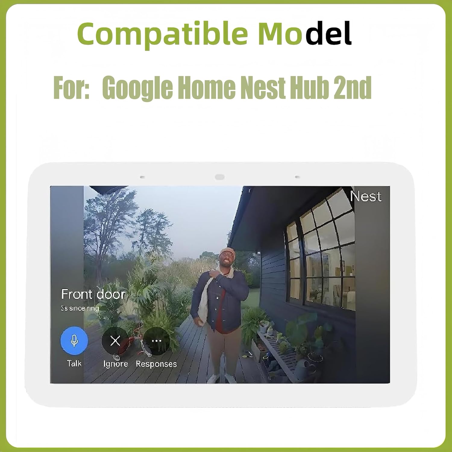 LCD Display [with Fingerprint Function] Compatible with Google Home Nest Hub 2nd [7.0 inch] Screen Touch Digitizer Assembly LCD Display with Repair kit