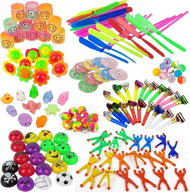 JiaLe Party Bag Fillers for Kids Unisex-150 Assorted Toys for Boys & Girls Birthday Party Gift Favours Game Prizes, Small Toys Classroom RewardsPinata Stocking Fillers