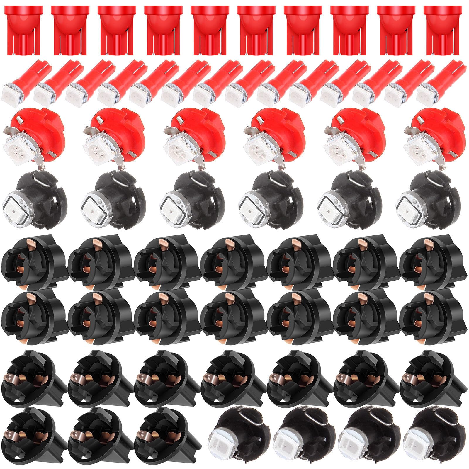 LBRST 10 x T10 6-3020-SMD Red 168 Instrument Lights 10 x T10 168 Twist Lock Socket 14 x T5 1-5050-SMD Red 74 73 2721 Instrument Lights 14 x T5 74 73 2721 Twist Lock Socket