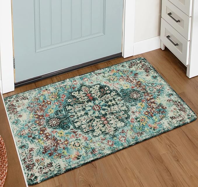 Lahome Bohemian Floral Medallion Area Rug 2x3 Small