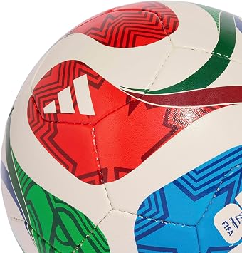 adidas Unisex Adult World Cup Training Sara Soccer Ball White/Team Royal Blue/Solar Blue/Power Red Futsal