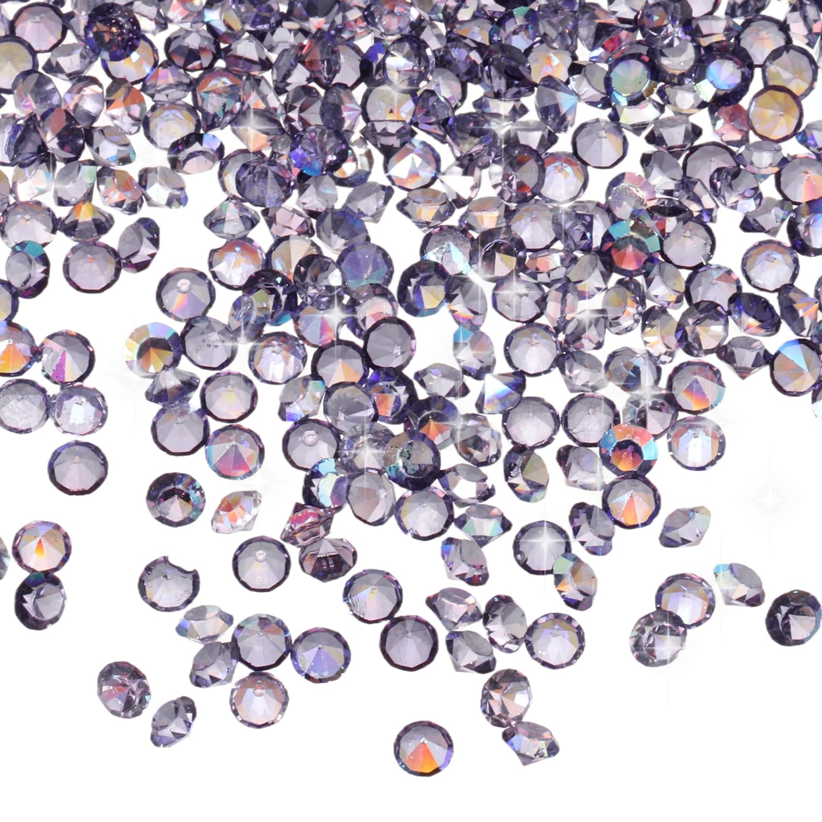 QUARKZMAN 16800 PCS Diamanti Finti da Tavolo Nuziale, Cristalli Acrilici Mini 3mm per Decorazioni Centrotavola, Riempimento Vaso, Perline (Viola Scuro)