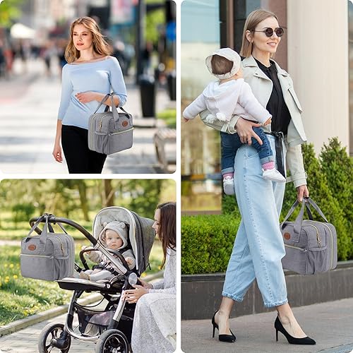 Miniatura 9 de PIIOSER Bolsa enfriadora de leche materna con bolsa de hielo, compatible con extractores de leche portátiles y accesorios, estuche de transporte