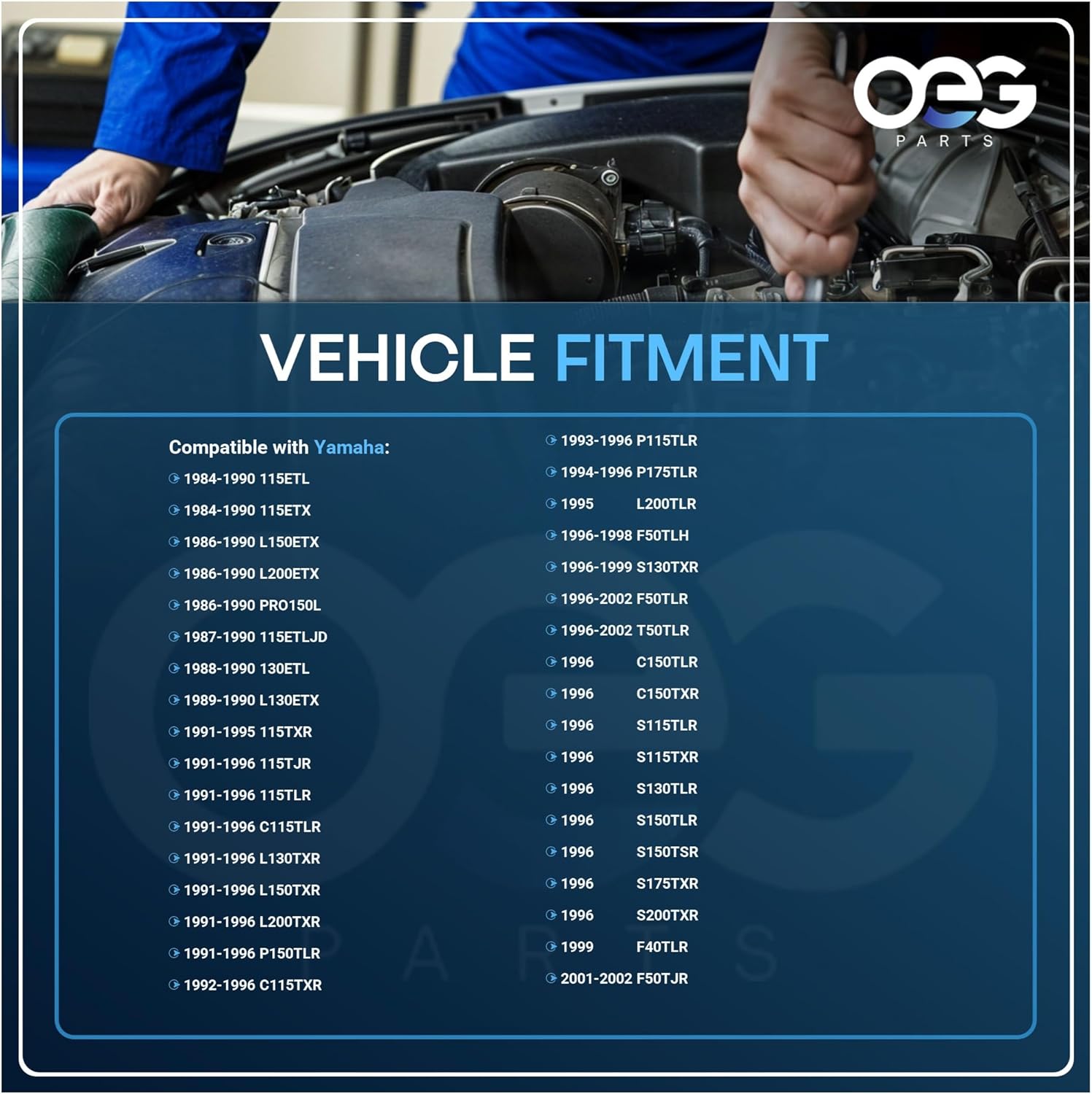 OEG Parts New Marine Starter Compatible with Yamaha Outboard 1984-2002 115 130 150 175 200 HP 6E58180010, 6E58180011, 6E5-81800-12, SHI0031, 41044006