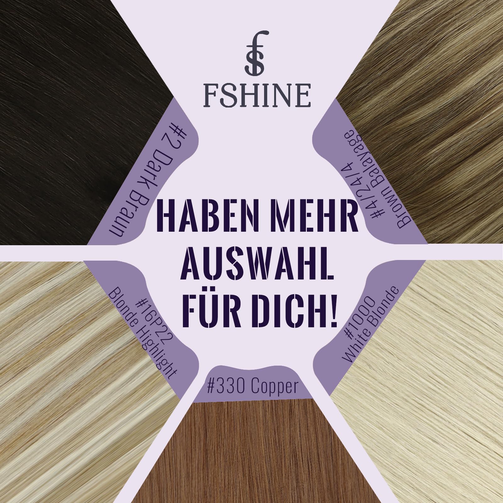 Echthaar Extensions Clip, Aschblond mit Platinblonden Strähnen, 45 cm, 120 g 7 Stücke, Unsichtbares Design, Clip Extensions Echthaar, Farbe 18P613