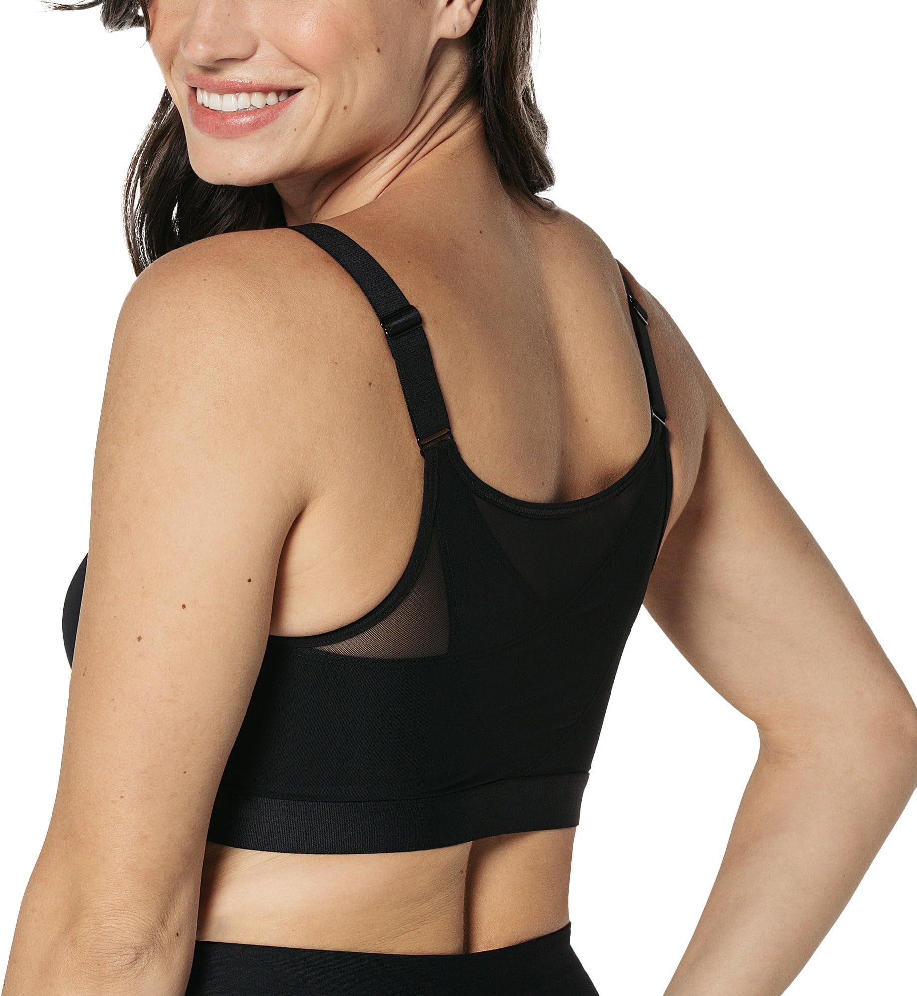Leonisa Posture Corrector Bra, Wireless Front Closure Posture Bra with Contour Cups – Back Support and Everyday Comfort