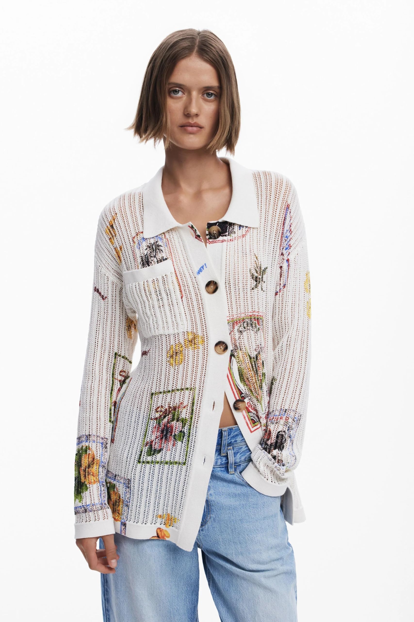 Desigual 25swjf35 Sweatshirt Donna (Pacco da 1)
