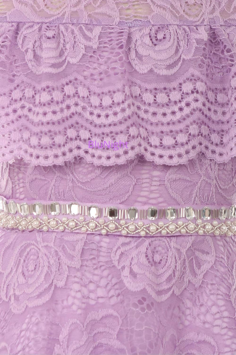 BluNight Collection DRESS ガールズ US サイズ: 8 カラー: パープル