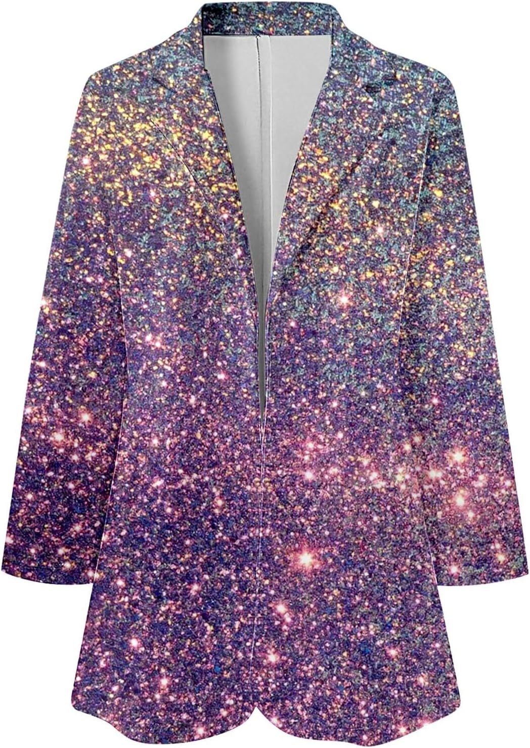 ３点】ピークドラペルジャケット＆ペプラムジレ＆タックワイドパンツセット「SU1681」 レディース スパンコールプリント カーディ フォーマルスーツ 長袖 ラペル ビジネスジャケット コート ブラウス スーツ パンツセッ