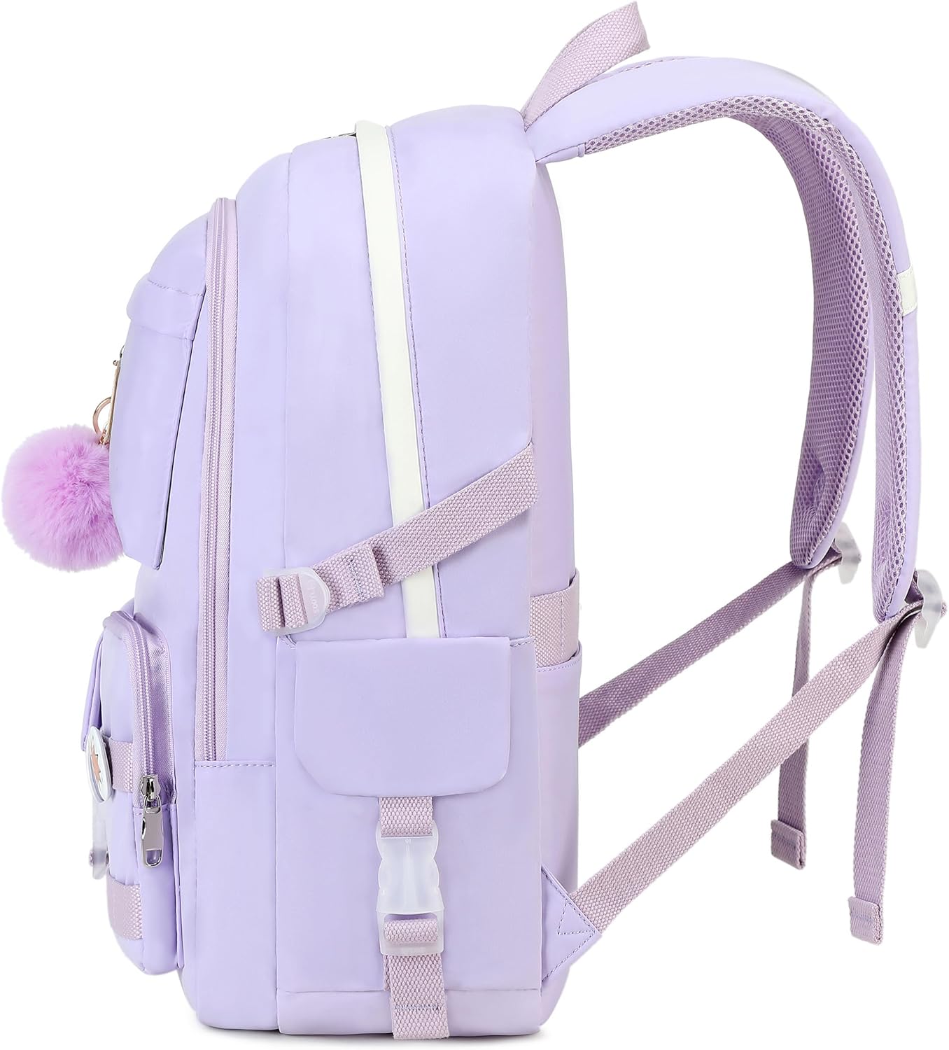 Spotted Tiger Girls Backpack Aesthetic Backpack for Teen Girl Cute School Bag Bookbag Anime School Backpacks for Girls (Purple)