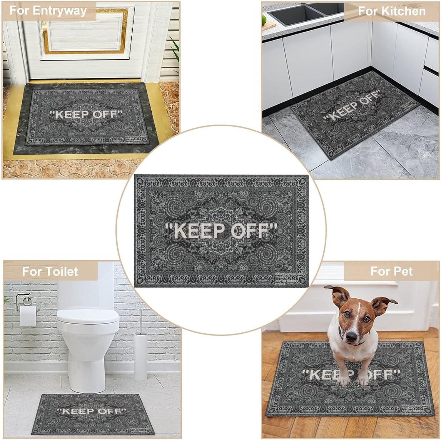 Keep Off Large Rugs Floor Mat Modern Carpet for Home Decoration Area Rug,Cozy Art Decoration Polyester Carpet 36 x 24 inch