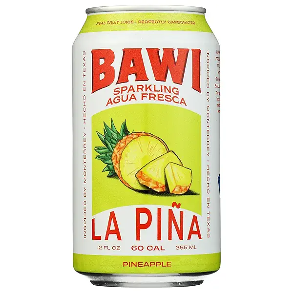 Bawi Agua Fresca Pineapple Sparkling Agua Fresca, 12 FZ 1
