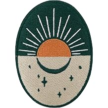 Finally Home Patch with Hook-and-Loop Closure - Soul of The Moon Collection Sunrise | Moon & Sun Patches, Star Patches, Retro Natural Patches, Round Patch