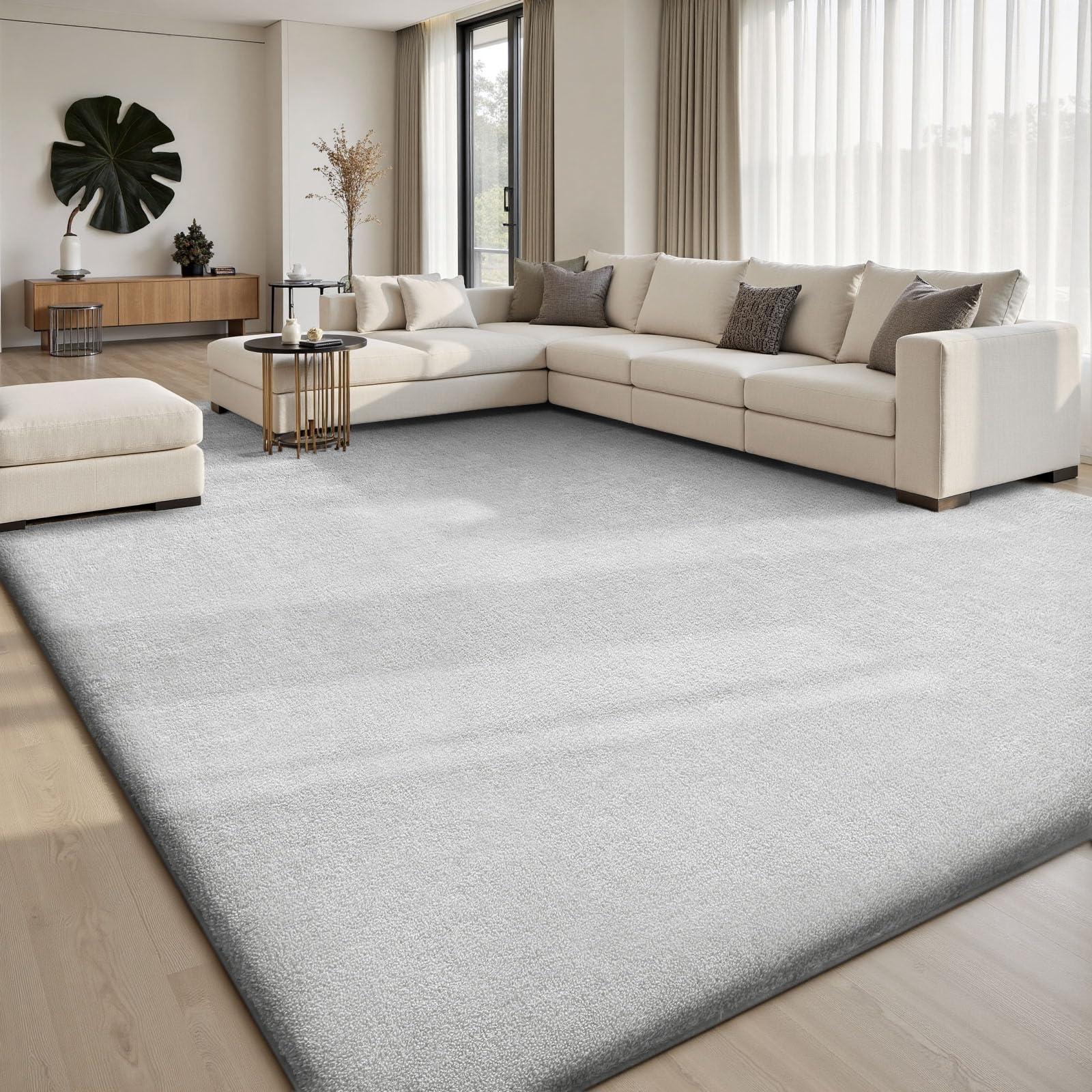 Tapis de salon lavable de 275x370 cm pour éliminer les taches faciles
