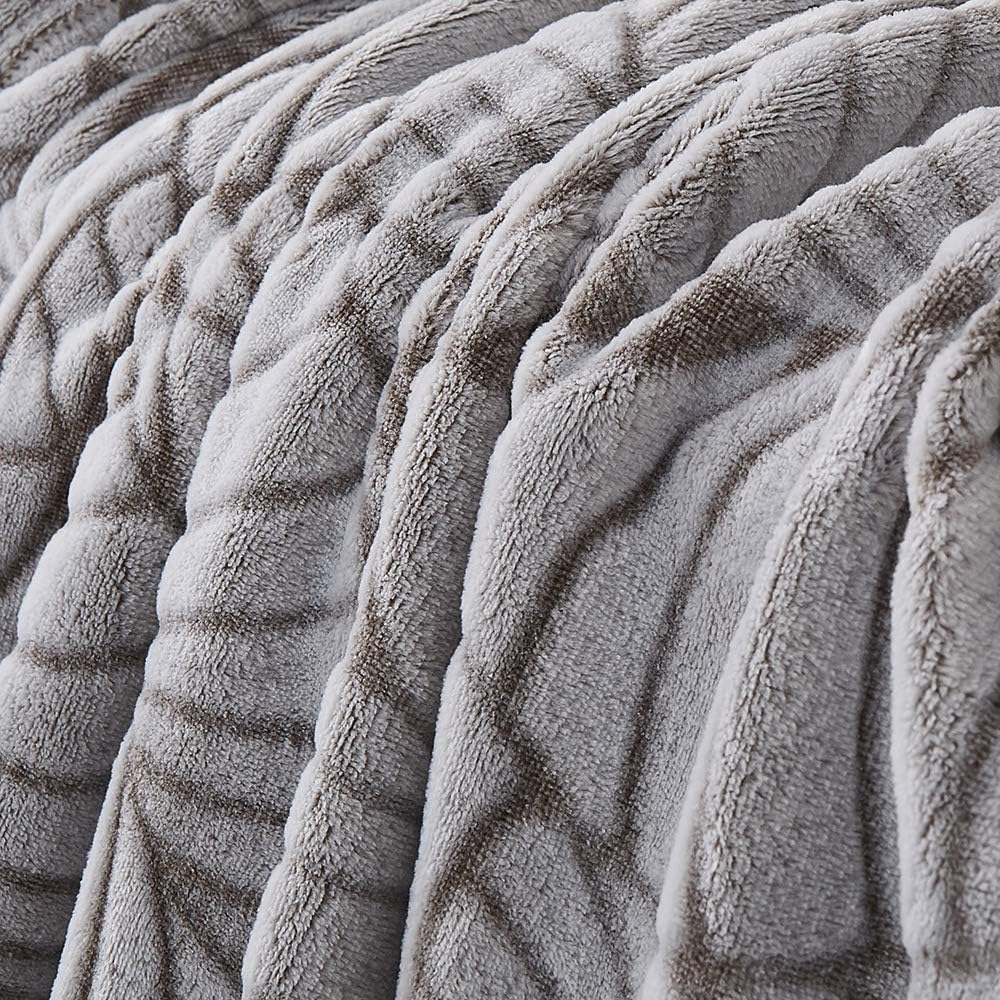 Special Glory Flannel Fleece Blanket Print Super Soft and Warm All Season Flannel Throw for Sofa Bed Car Outdoor Hotel and Home Leaf Print Pattern Light Brown 60x80 inch Pack of 2