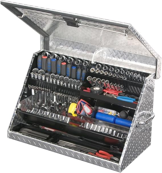 Montezuma 30 x 15 Heavy Duty Steel Triangle Toolbox (aluminum, brite)