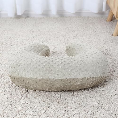 Miniatura 6 de ESEN Almohada de lactancia y posicionador corporal para lactancia materna y alimentación con biberón, almohadas ultrasuaves para lactancia materna