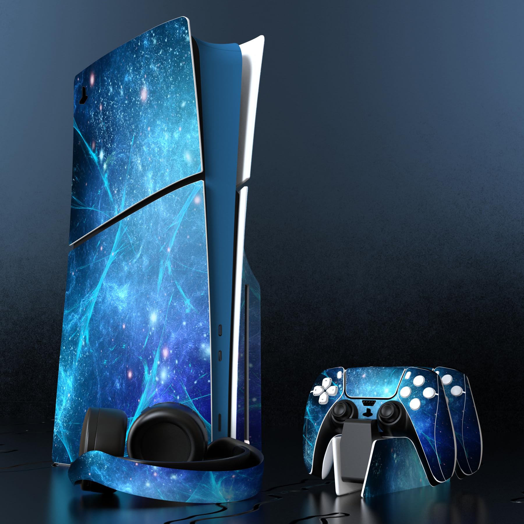 Skins en vinyle pour console et manette PS5 Version disque Compatible