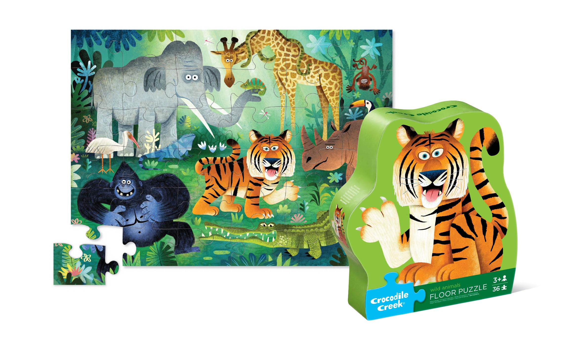 Amazon.com: Crocodile Creek Jigsaw Puzzle, 36 Piece for Kids 3
