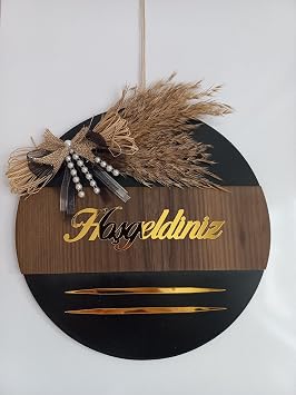 Welcome to Mirrored Plexiglass Wooden Door Ornament (LIDYA)