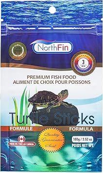 Northfin Turtle Sticks Fish Food 3mm, 3.5 oz 100 g