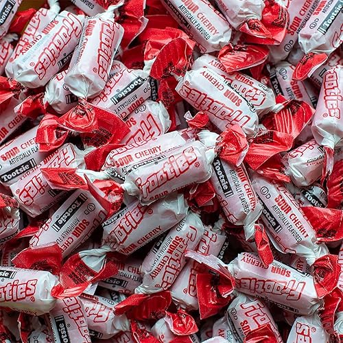 Miniatura 9 de Rollo Tootsie Roll de chocolate sabor a cereza ácida para Halloween, caramelos masticables rojos americanos, envueltos individualmente en bolsa