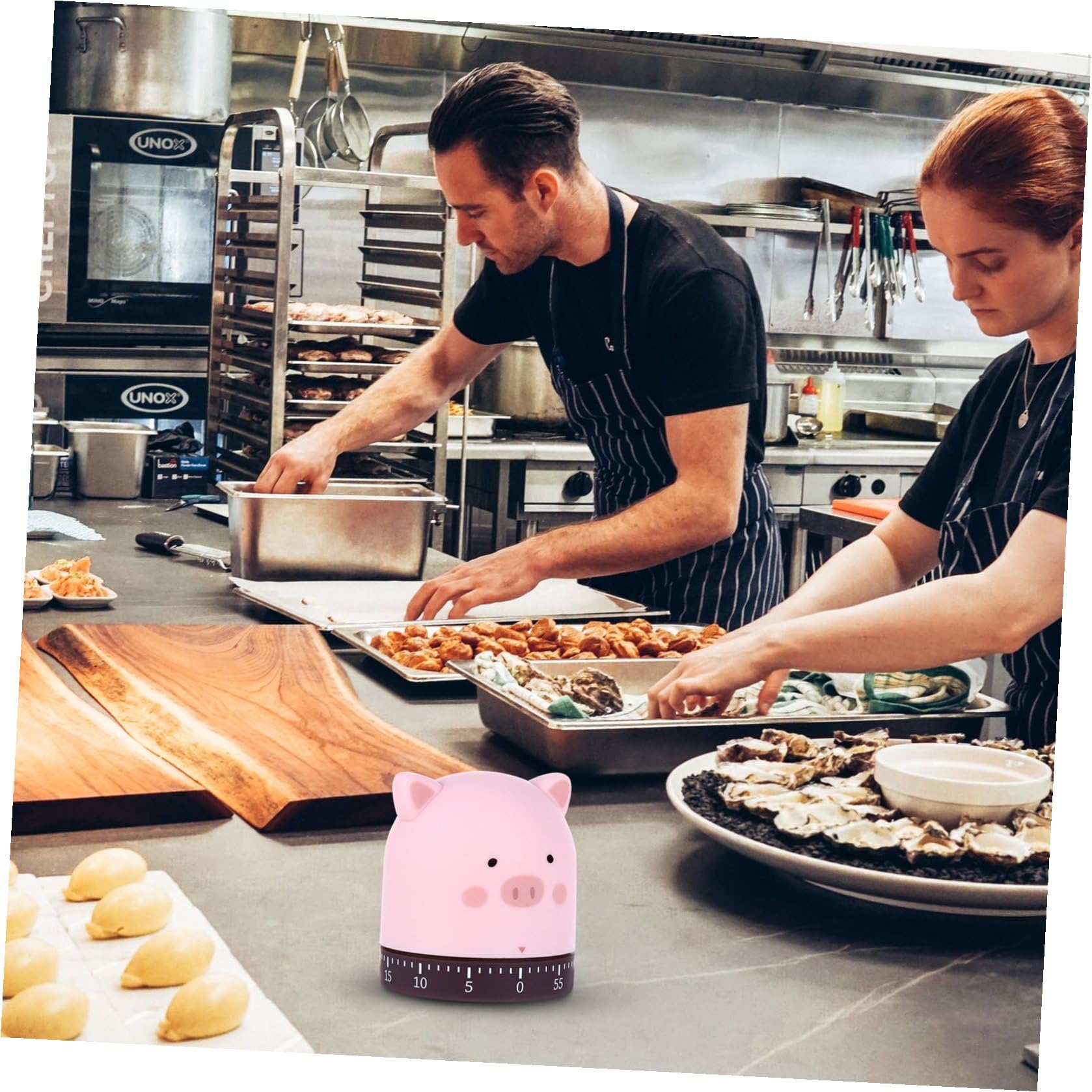 ABOOFAN 3 Pièces minuterie de Cuisine réveil de Cuisine Horloge Digitale réveil pour Enfants minuteur minuterie de réveil Compte à rebours numérique l'horloge Rappel Faire Tourner Abdos