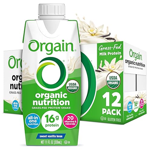 Orgain Organic Nutritional Shake, Vanilla Bean - Meal Replacement, 16g