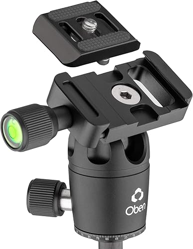 Miniatura 10 de Oben CTT-1000 Trípode de mesa de fibra de carbono