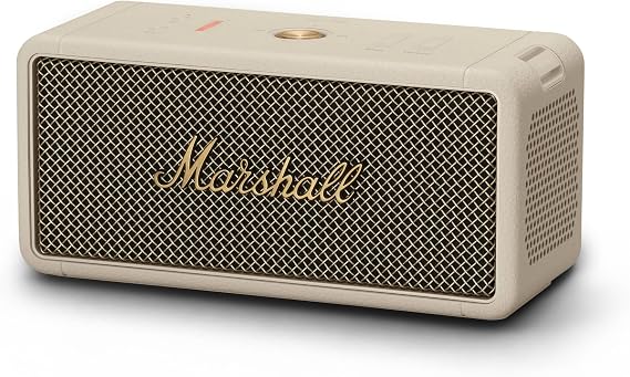 Marshall Middleton kabelloser tragbarer Bluetooth-Lautsprecher über 20 Stunden tragbare Spielzeit wasserfest IP67 – Crème