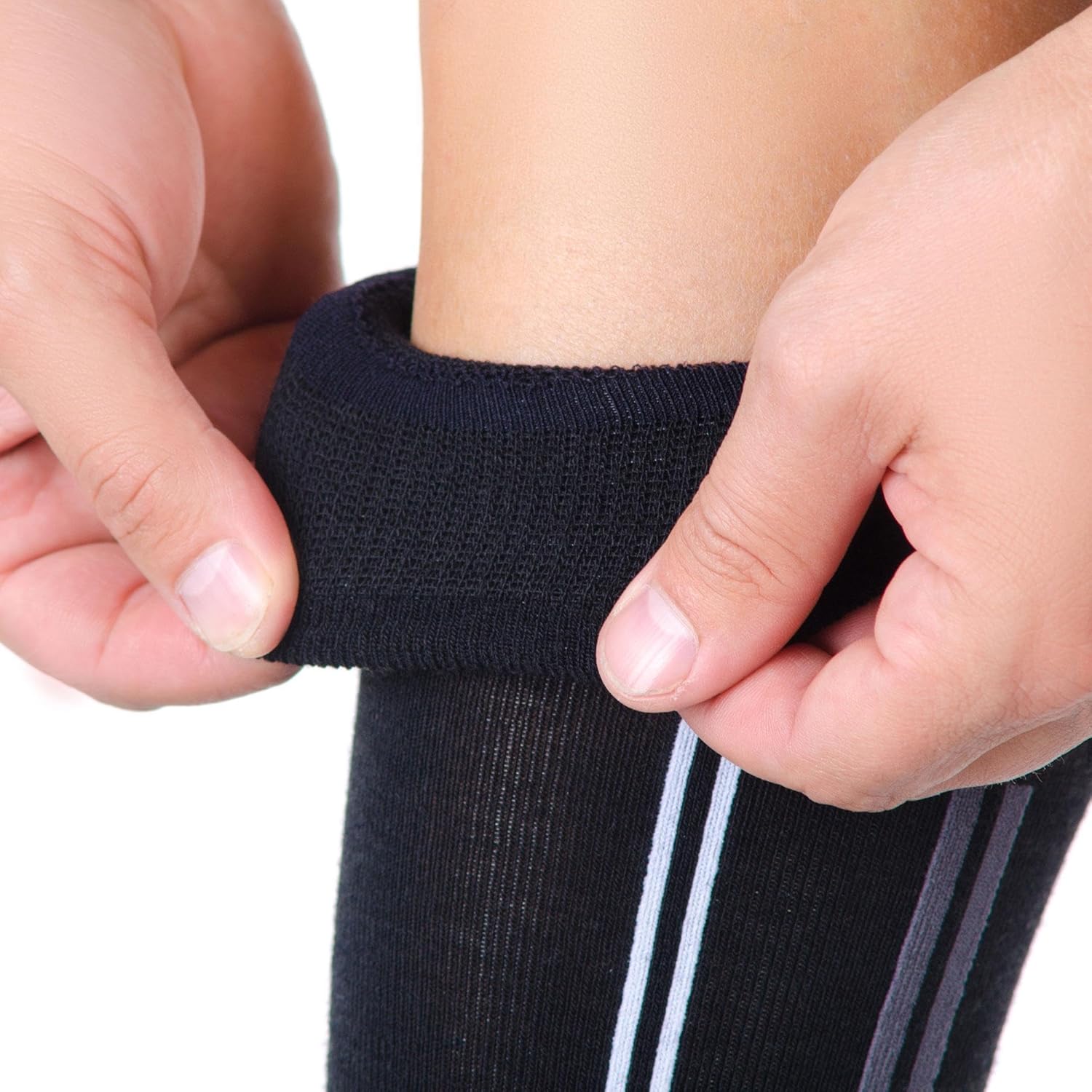 Pure Athlete Ultra-Thin Lightweight Ski Socks - Snowboarding Skiing Sock, Merino Wool - Image 2