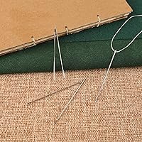 Vista 4 de Lineco Agujas de acero inoxidable para encuadernación, paquete de 5 (870-887) transparente LIN-870-887