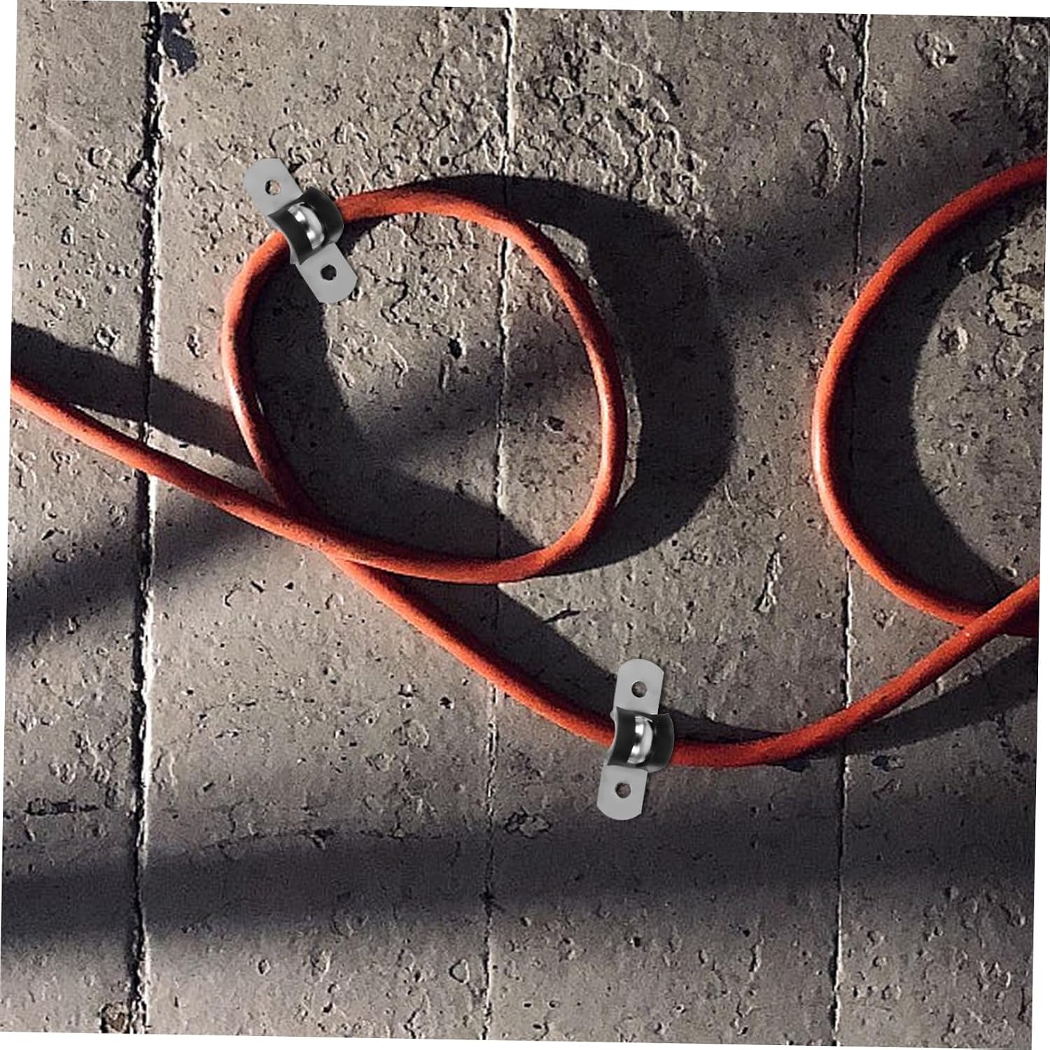 20pcs Professional Stainless Steel Strip Riding Card Cable Clamps Twist Ties Style