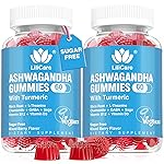 Ashwagandha Gummies 2000mg for Women Men - Sugar Free, Vegan - Organic Ashwagandha Root Extract Supplements Gummy & Vitamin D3, B12 and Turmeric, Promote Relaxation, Mixed Berry Flavor, 120 Count