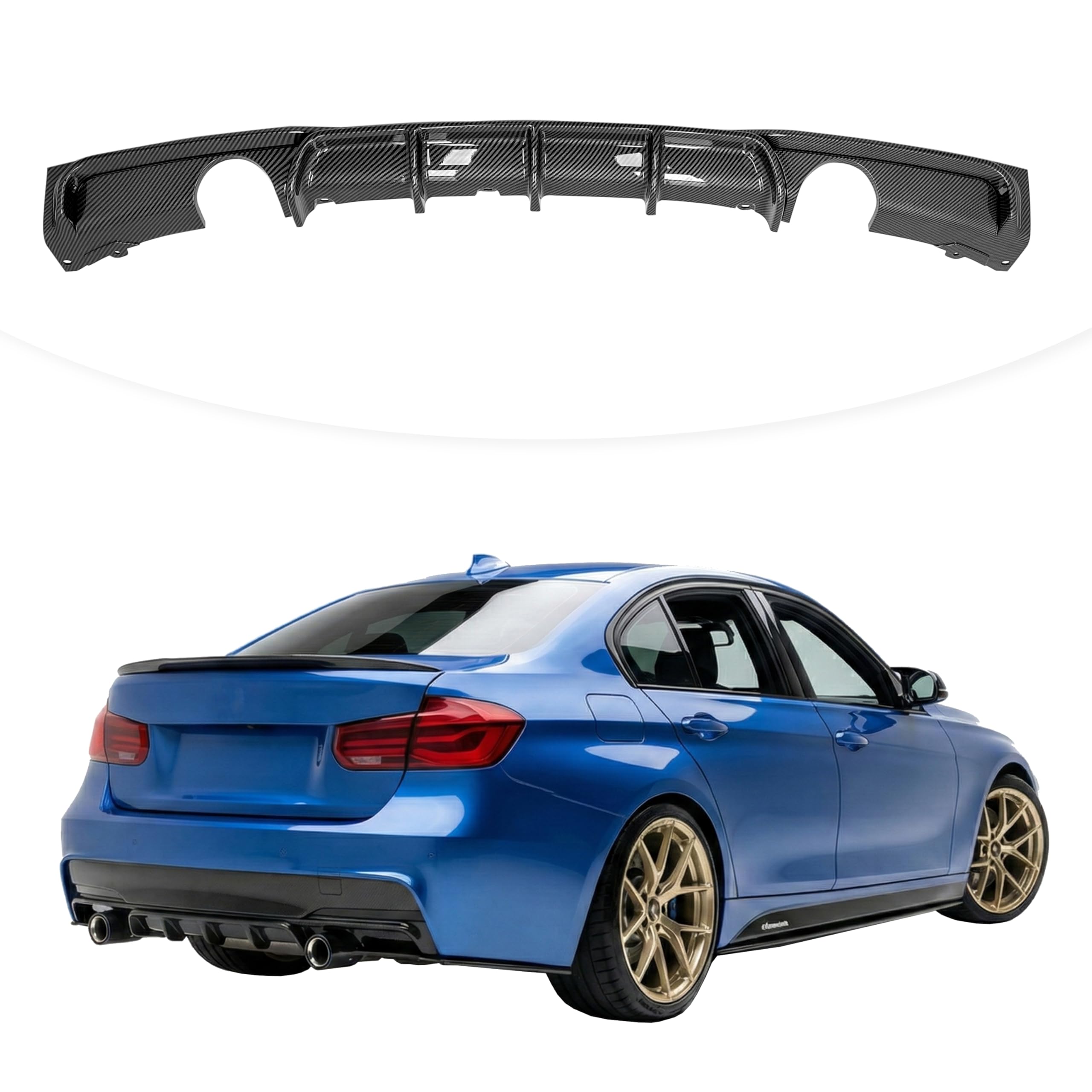 Amazon.com: KETAI Rear Diffuser Compatible with 2012-2018 BMW 3