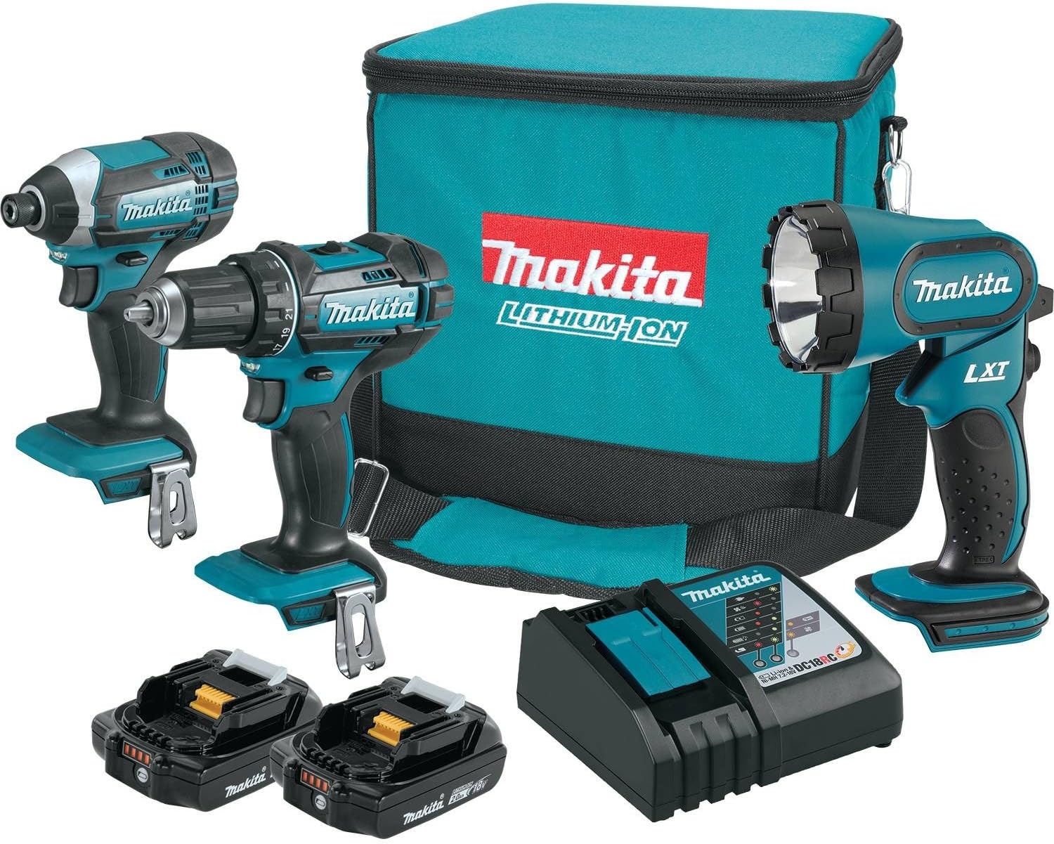 Makita CT320R 18V LXT Lithium-Ion Compact Cordless 3-Pc. Combo Kit (2.0Ah)