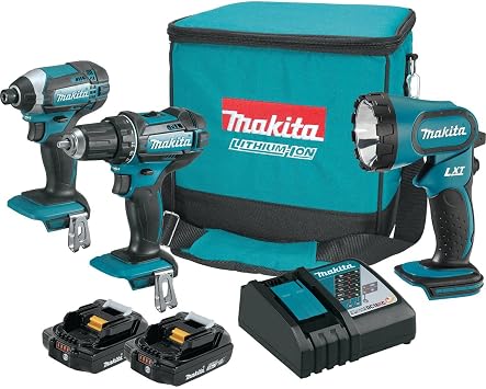 Amazon.com: Makita ct320r 18 V Compacta iones de litio Taladro 3-pc. Combo  Kit (2.0ah) : Herramientas y Mejoras del Hogar