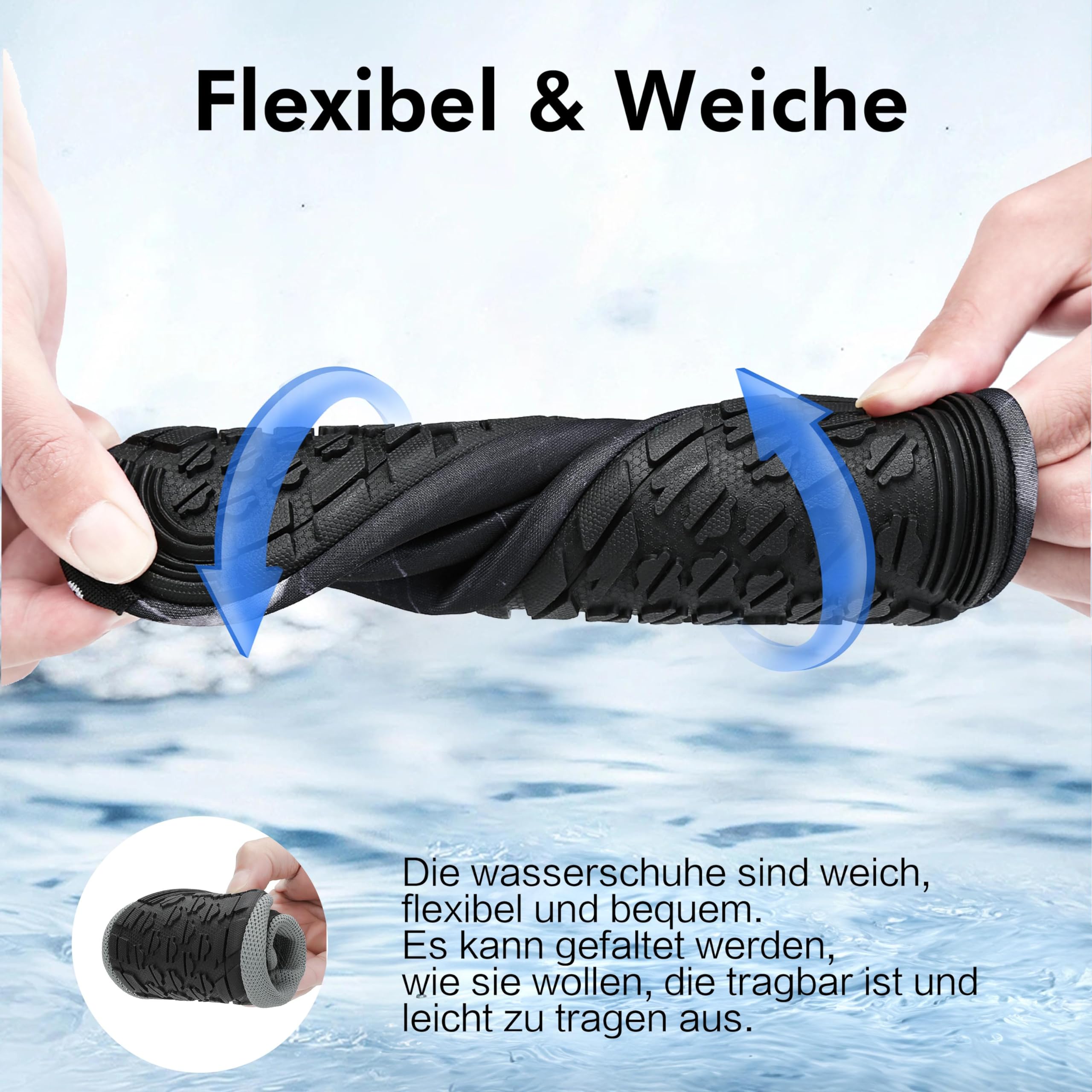 SAGUARO Scarpe da Scoglio Donna Uomo da Immersione Scarpette da Surf Water Shoes Barefoot per Bagno Spiaggia Mare Snorkel Yoga