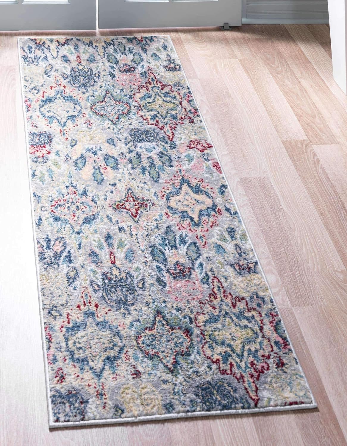 Unique Loom Sumter Collection Area Rug - Brewton (2' x 6' 1" Runner, Multi/ Blue)