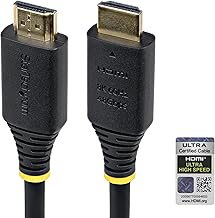 StarTech.com 3ft (1m) Certified Ultra High Speed HDMI Cable, 8K 60Hz/4K 120Hz, HDMI 2.1 Cord with HDR10+ / eARC, 48Gbps