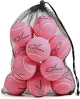 Vista 12 de Bulk Tennis Balls for Beginner – 12 Pack High Elasticity Practice Tennis Balls with Mesh Bag, Suit for Pet Dog Training, Fetching Azul claro-n