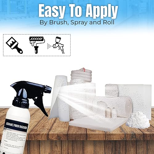 Miniatura 6 de Rigidizador para revestimiento de fibra de cerámica, clasificación 2300F, revestimiento de superficie de aislamiento ignífugo para tableros de manta