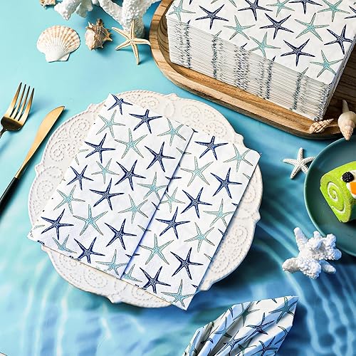 Miniatura 35 de Seajan 200 servilletas de papel de cuervo y gato, toallas de mano desechables para baño, toallas desechables para invitados de primavera y verano