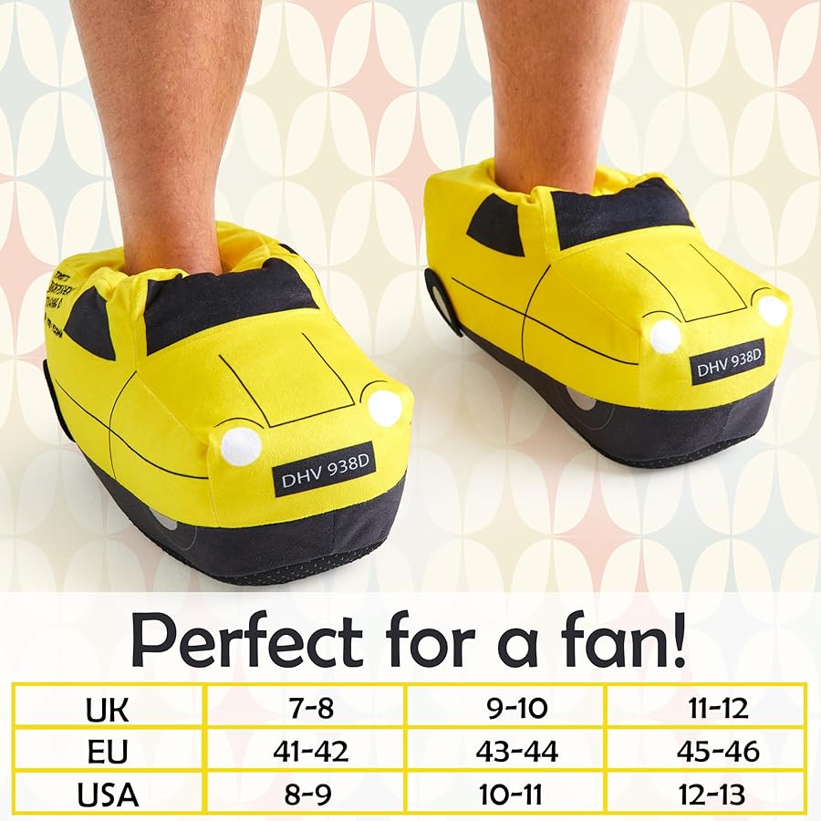 Zapatillas De Estar Por Casa Graciosas Only Fools And Horses Pantuflas Para Hombre, Zapatos Antideslizantes Para Casa, Regalos Para Hombre, Negro Y Amarillo, 39 1/3 EU Zapatillas De Andar Por Casa Graciosas