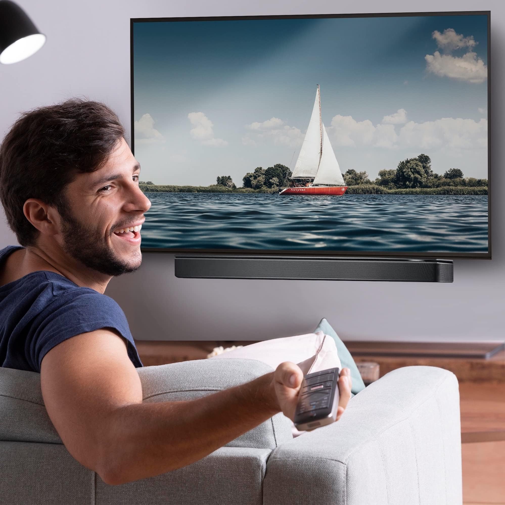 Sound Bass Unter-TV-Halterung für Bose Soundbars, unsichtbar, Schwarz
