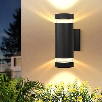 Outdoor Wall Lights Mains Powered,LED Up Down Outside Lights IP65 [Energy Class A]