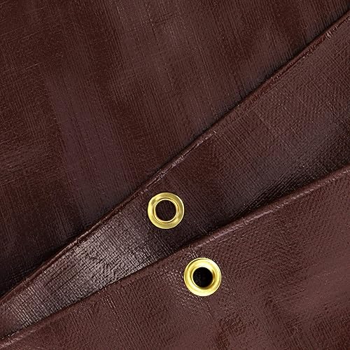 Vista 50 de Whiteduck - Lona de poliéster de alta resistencia color marrón de 16 mil, impermeable, resistente a los rayos UV, a prueba de desgarros y roturas