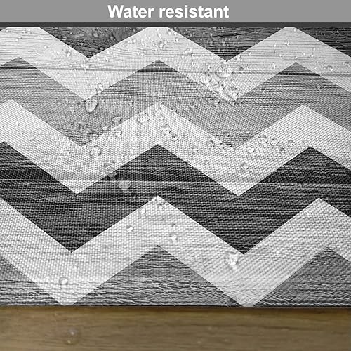 Miniatura 206 de Ambesonne Juego de 4 manteles individuales amarillos y azules, diseño de flores de primavera, flores vibrantes, manteles individuales de tela Azul