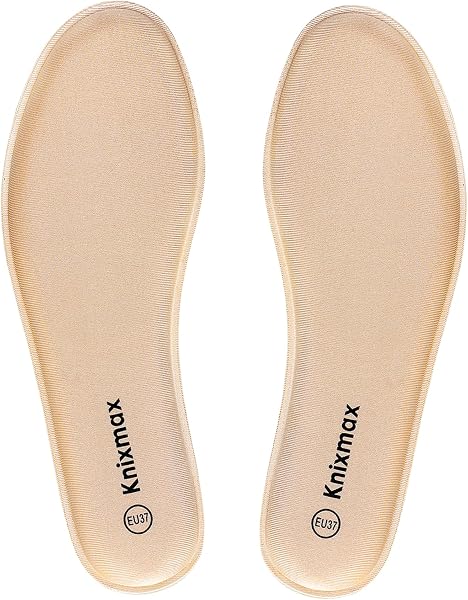 Knixmax Plantillas Memory Foam para Mujer y Hombre Comodidad Plantilla de Zapato Absorción de Impacto Amortiguación Suave Suelas Internas para Zapatillas, Botas - 1
